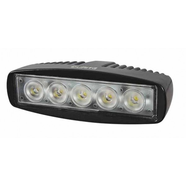 (image for) 5 x 3W LED Work Lamp with 350mm Flying Lead - Black, 12/24V Ip67