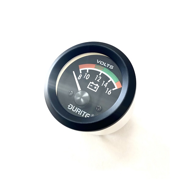 (image for) 12V Battery Condition Voltmeter, 90° Sweep Dial