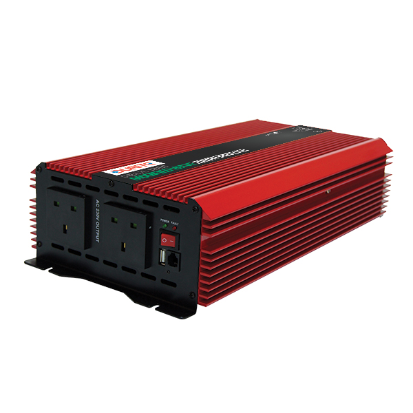 (image for) 2000W 12V DC to 230V AC Compact Modified Wave Voltage Inverters