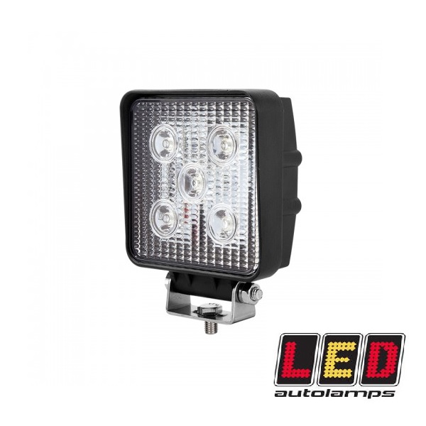(image for) 15w Square LED Work Lamp With Bracket