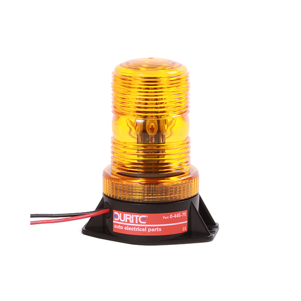 (image for) Amber Mini LED Beacon with 2 Bolt Fixing - 12-110V