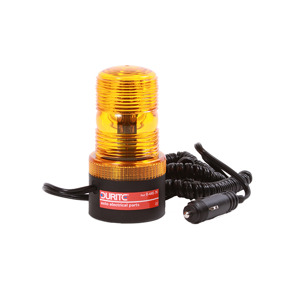 (image for) Amber Mini LED Beacon with Magnetic Fixing - 12-110V Durite