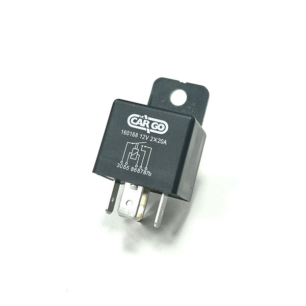 (image for) 12V 40A Normally Open 5 Pin Relay Double Output (87/87B)