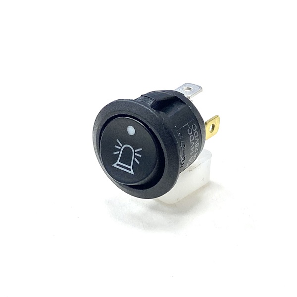 (image for) On/Off Rocker Switch With Warning Beacon Emblem SPST - Illuminated
