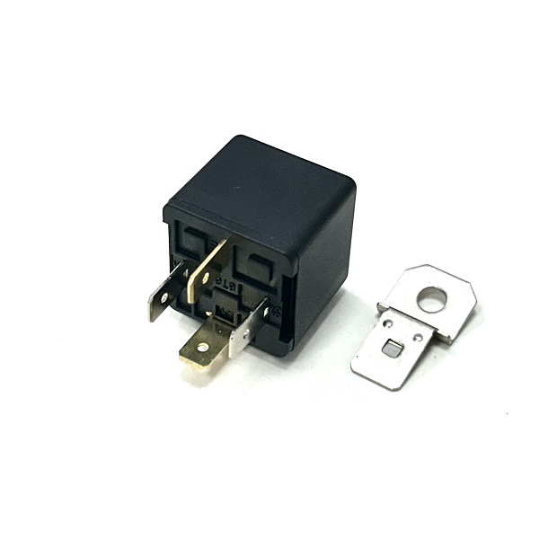 (image for) 12V 40A 4 Pin Relay With Bracket - Make & Break Normally Open Configuration