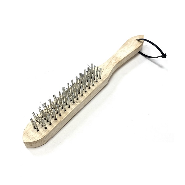 (image for) 4 Row Wire Brush With Wooden Handle