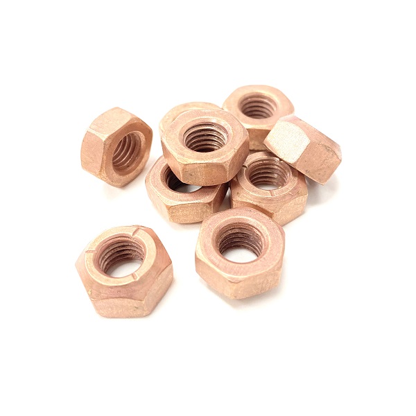 (image for) M10 Copper Flashed Self Locking Manifold Nuts