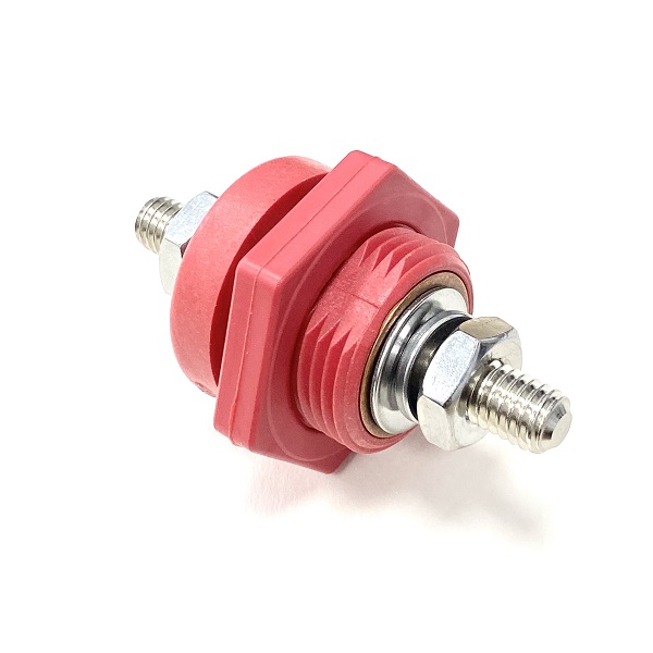 (image for) Copper Core Through Panel Power Jumper Bush - 440 Amp Red