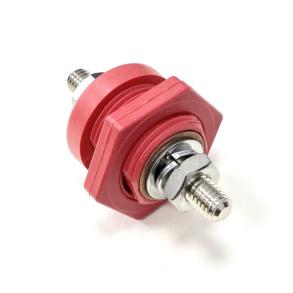 (image for) Copper Core Through Panel Power Jumper Bush - 440 Amp Red