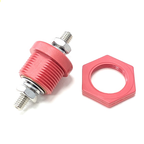 (image for) Copper Core Through Panel Power Jumper Bush - 440 Amp Red