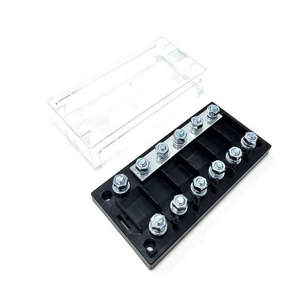 (image for) Heavy Duty 6 Way Power Distribution Fuse Box For Mega Fuses