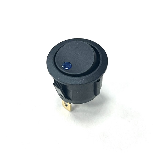 (image for) Round LED Illuminated Rocker Switch 12/24v 10A On/Off