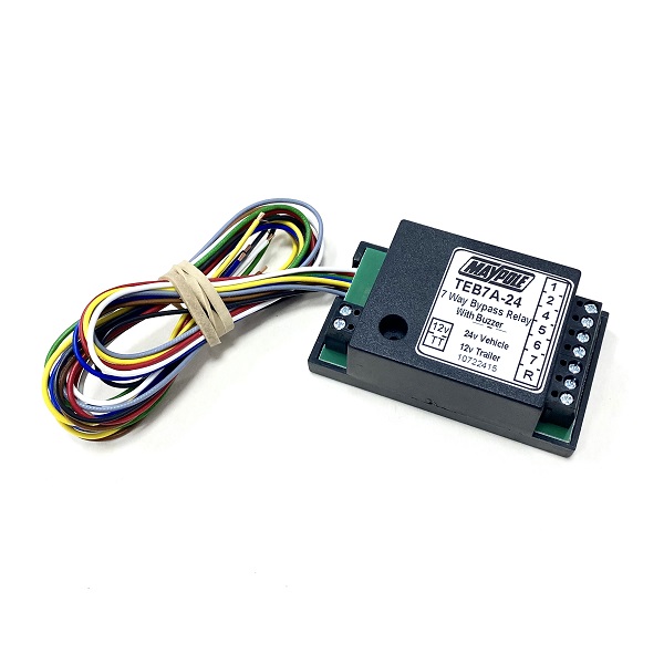 (image for) 7 Way Towing Bypass Relay - 24v Vehicle to 12v Trailer