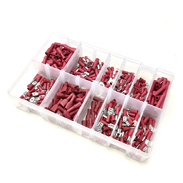 (image for) Red Crimp Terminal Assortment Kit - 400 Pieces