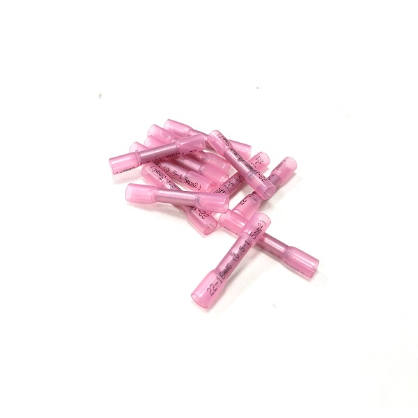 (image for) Red Heat Shrink Butt Connector - Adhesive Lined